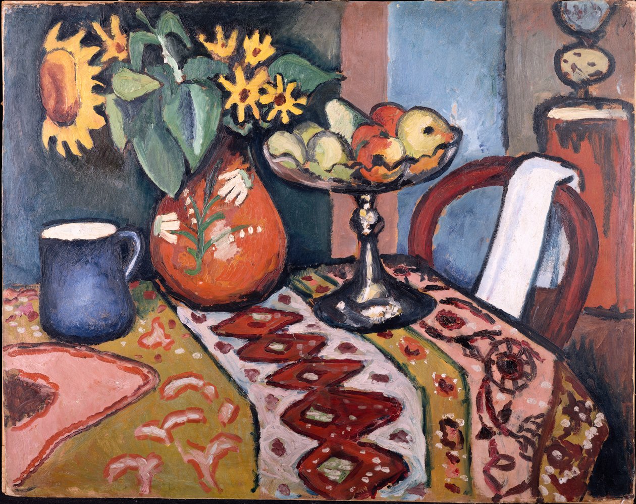 Nature morte avec tournesols II, 1911 - August Macke