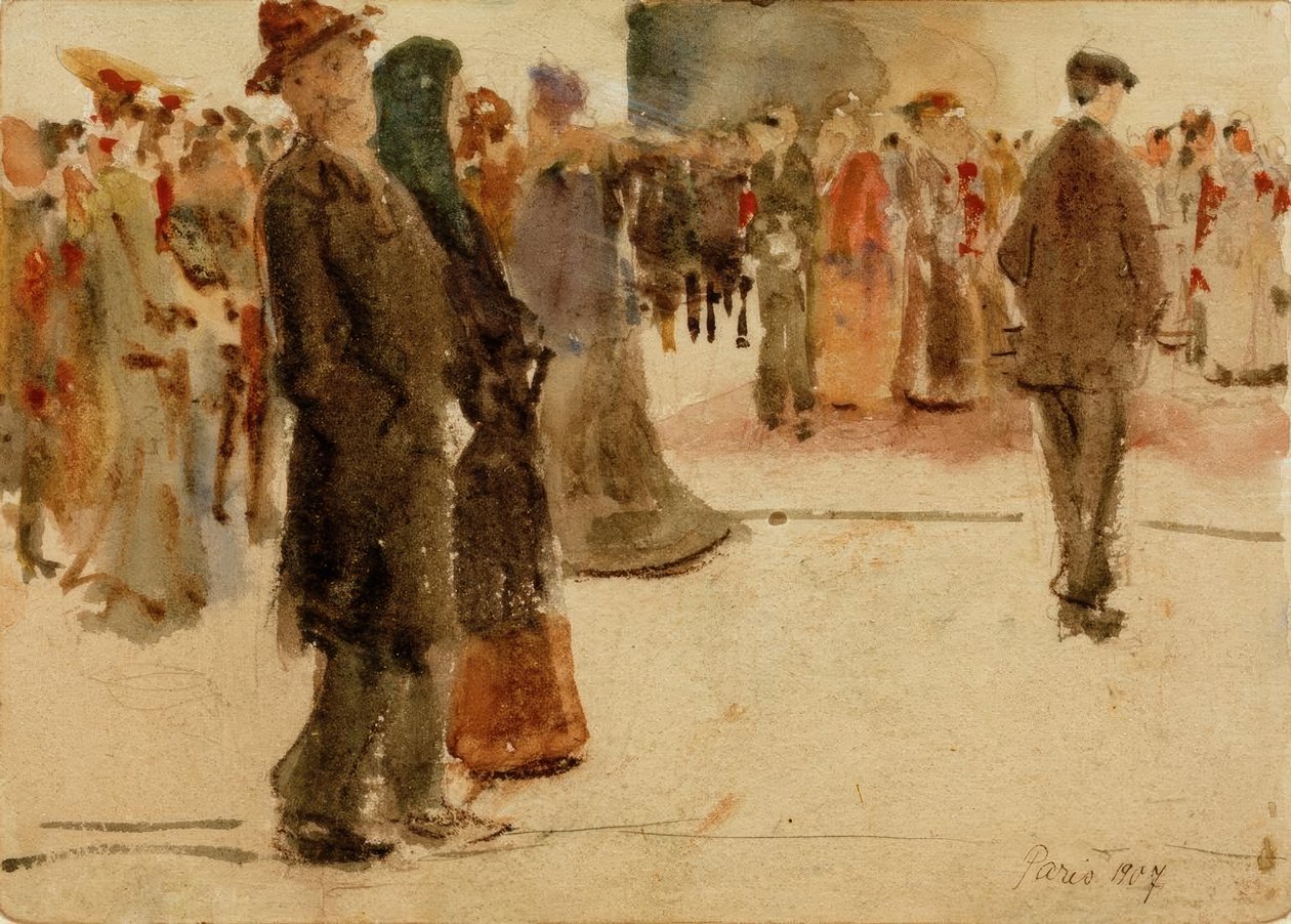Scène de rue à Paris - August Macke