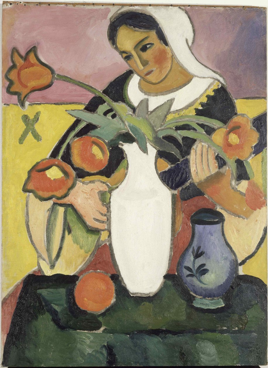 Le joueur de luth, 1910 - August Macke
