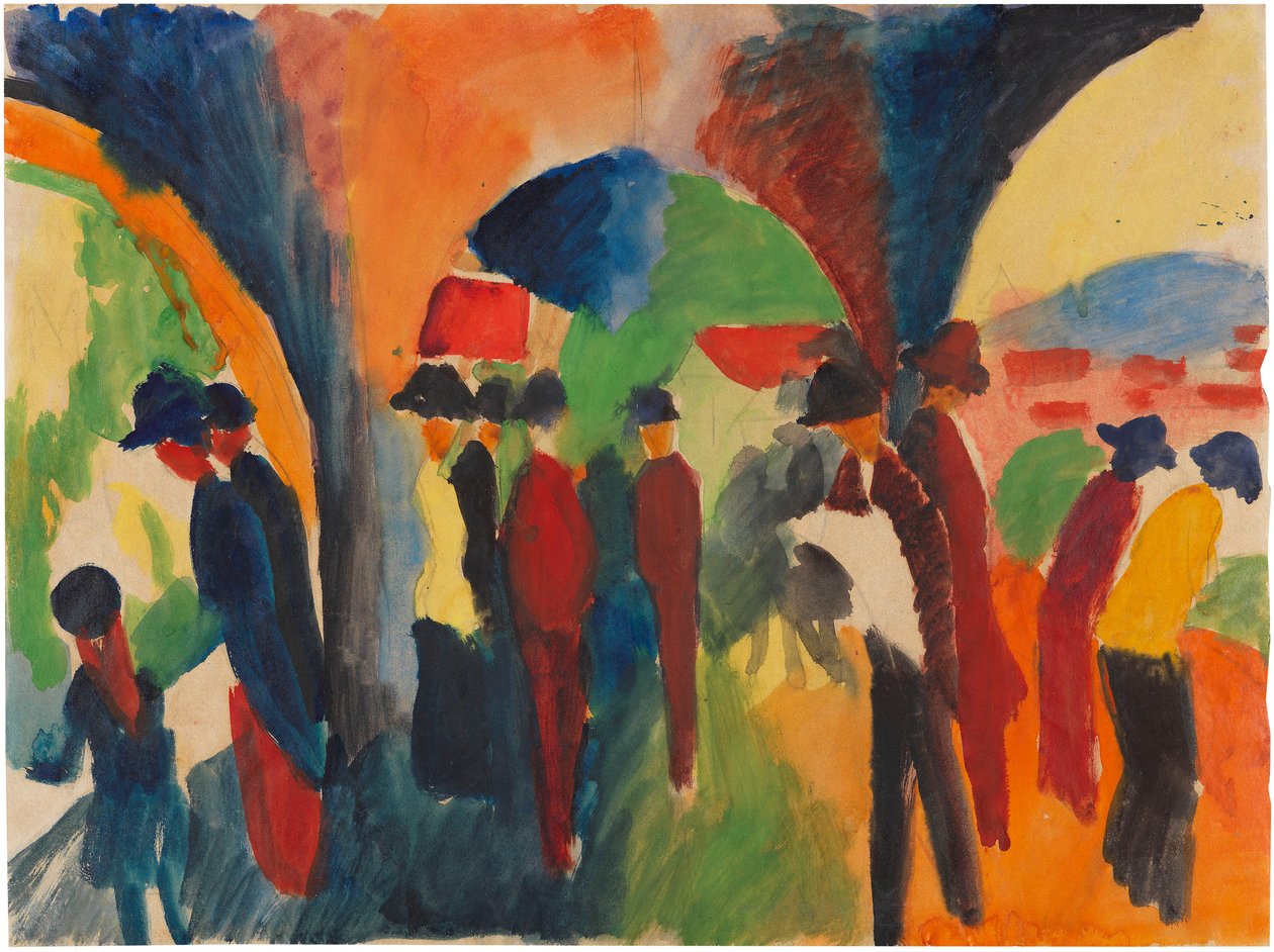 Sous les arcades de Thun, 1913 - August Macke