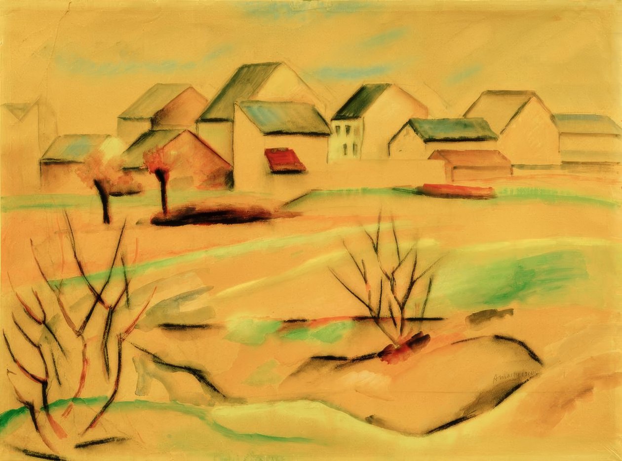 Maisons de banlieue - August Macke