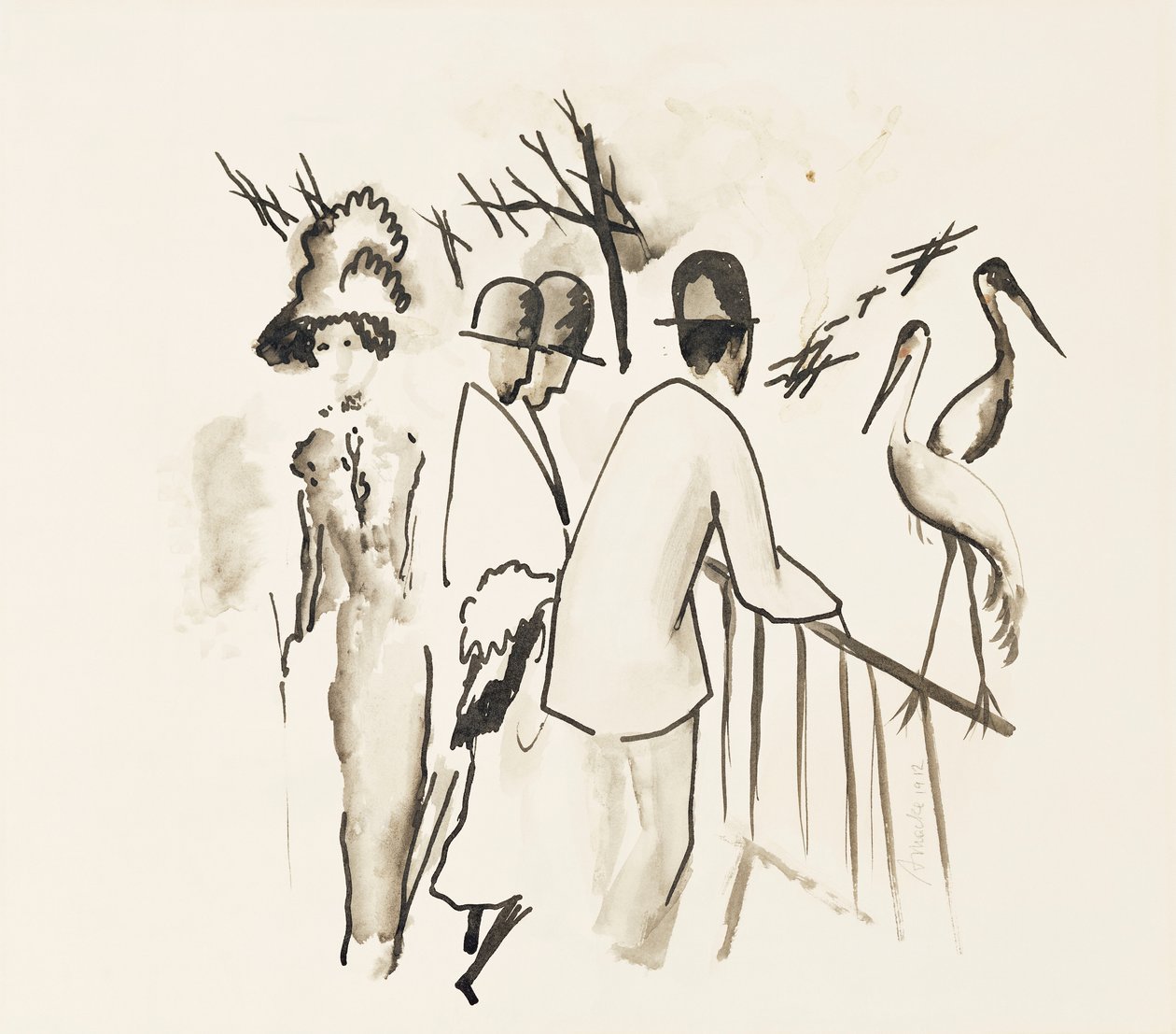 Jardin zoologique II, 1912 - August Macke