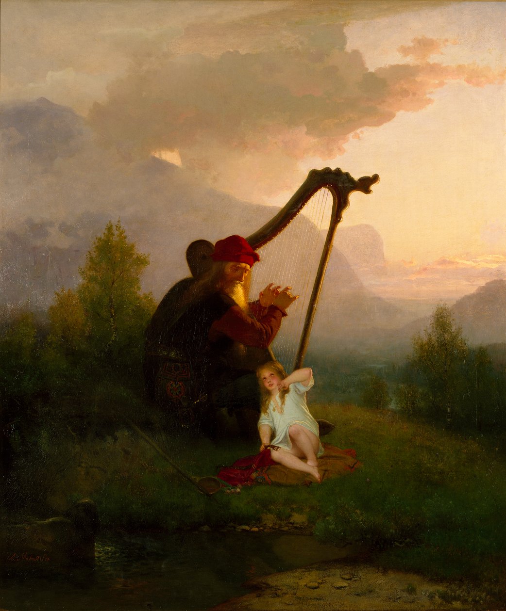 Le roi Heimer et Aslog, 1856 - August Malmström