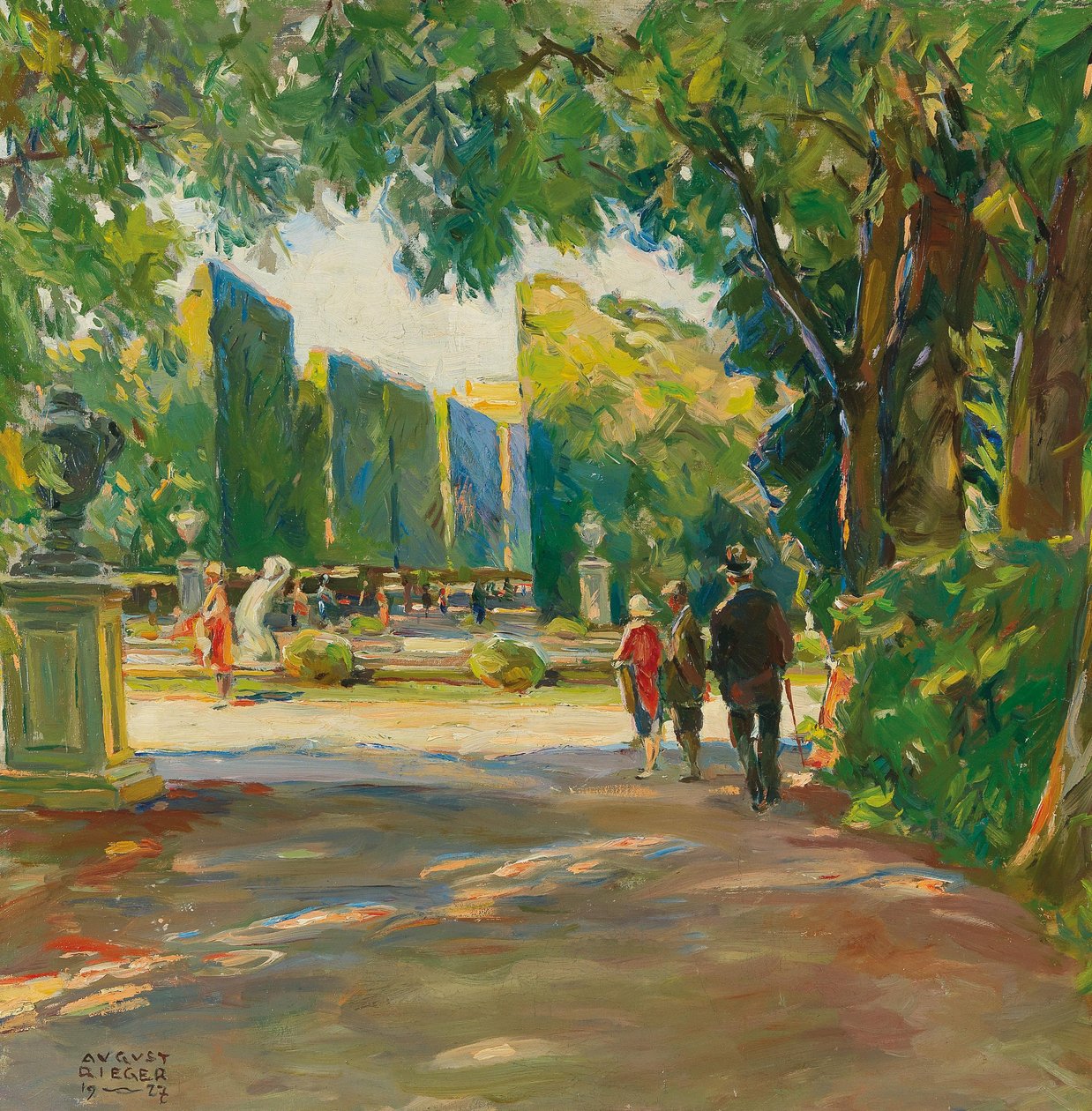 Dans le parc du château de Schönbrunn - August Rieger