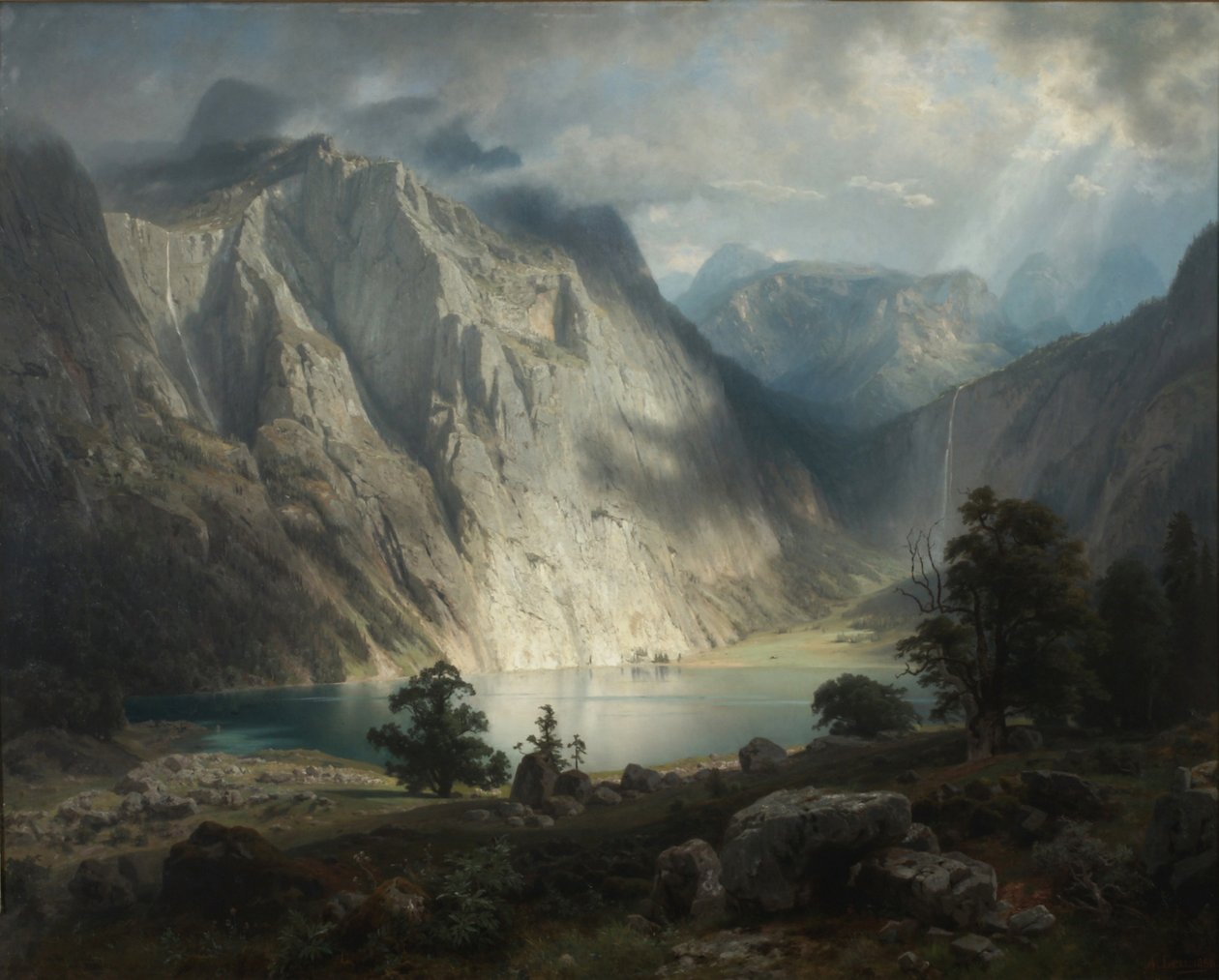 Obersee près de Berchtesgaden - August Wilhelm Leu
