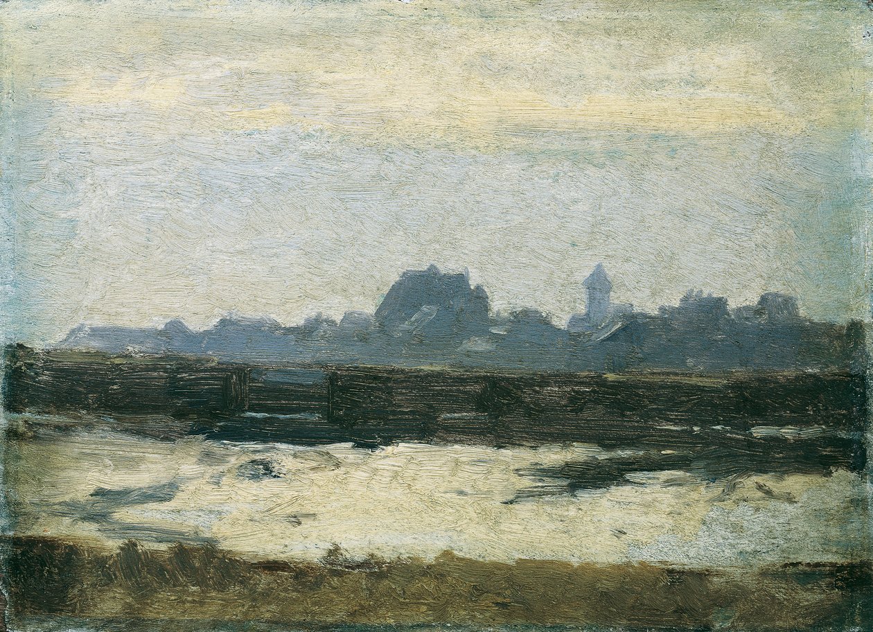Vue sur une ville - August von Pettenkofen