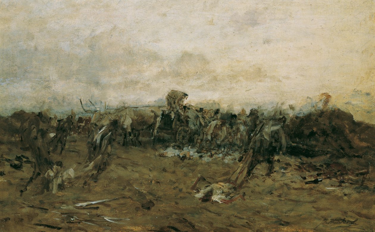 Après la bataille - August von Pettenkofen