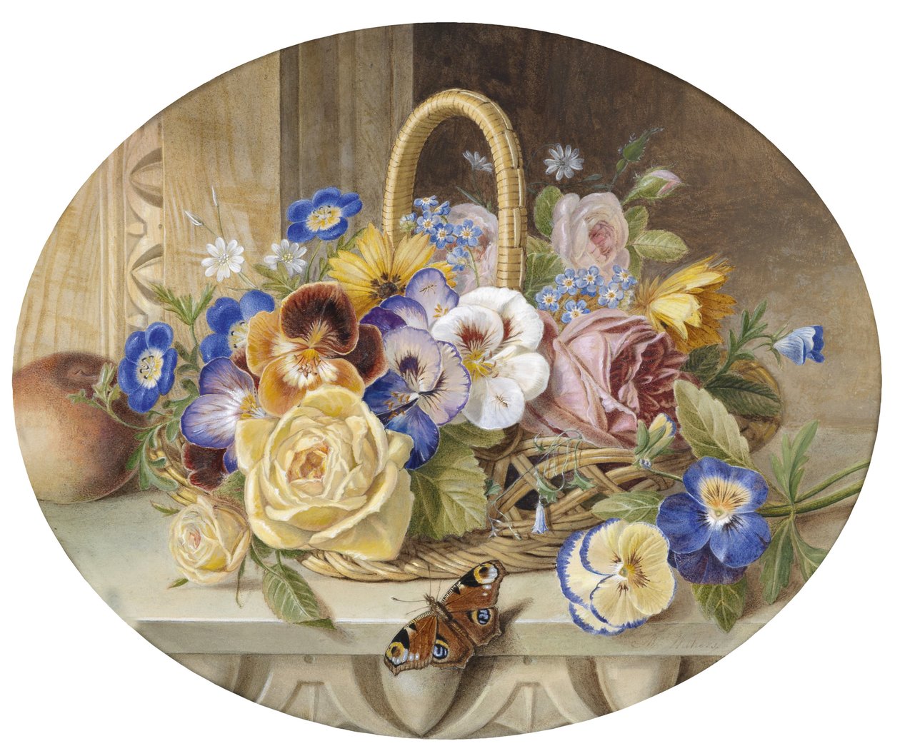 Un panier de fleurs - Augusta Innes Withers