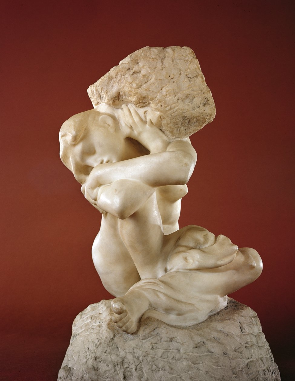 Cariatide avec une pierre, 1881-82 - Auguste Rodin