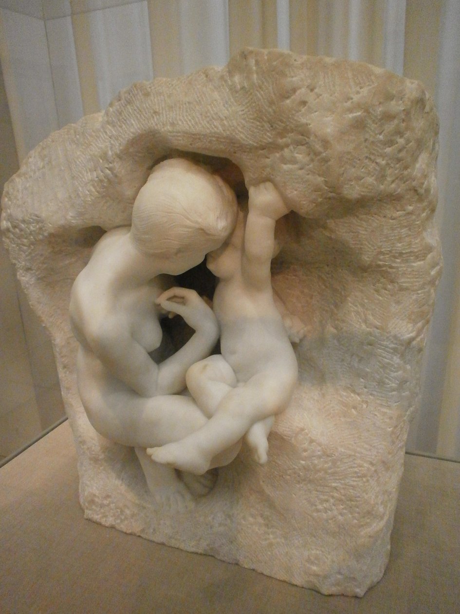 Jeune mère dans la grotte - Auguste Rodin