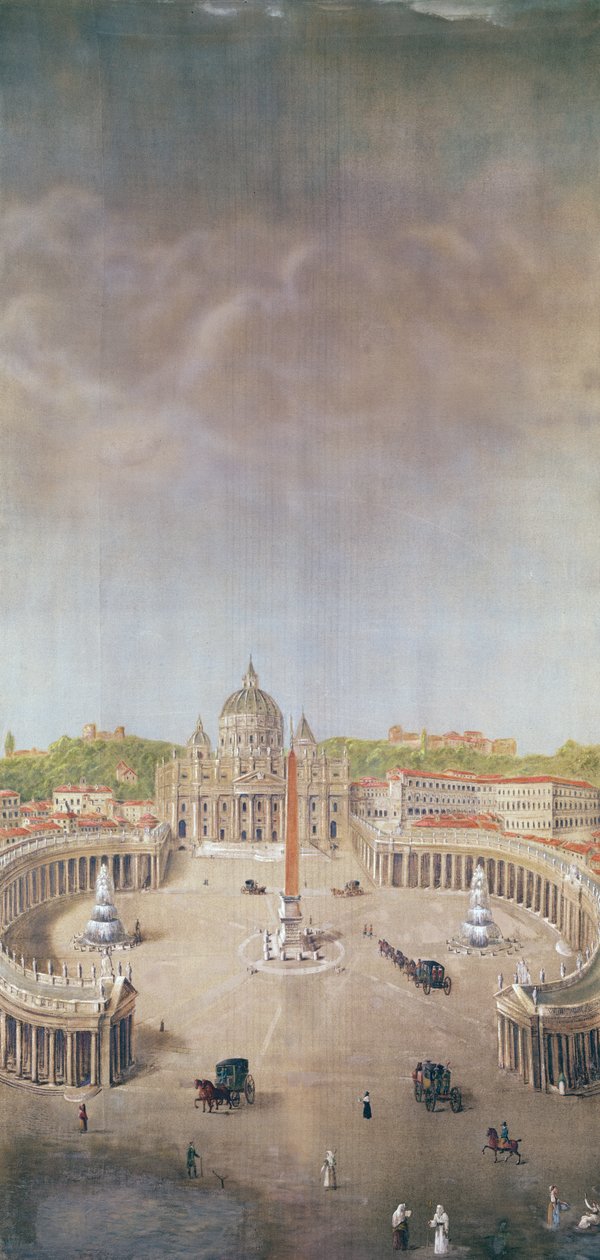 Vue de Saint-Pierre, Rome - Auguste Simon Garneray