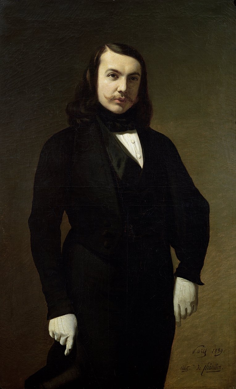 Portrait de Théophile Gautier (1811-72), 1839 - Auguste de Chatillon