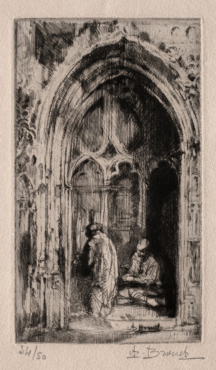 Porte gothique - Auguste Brouet
