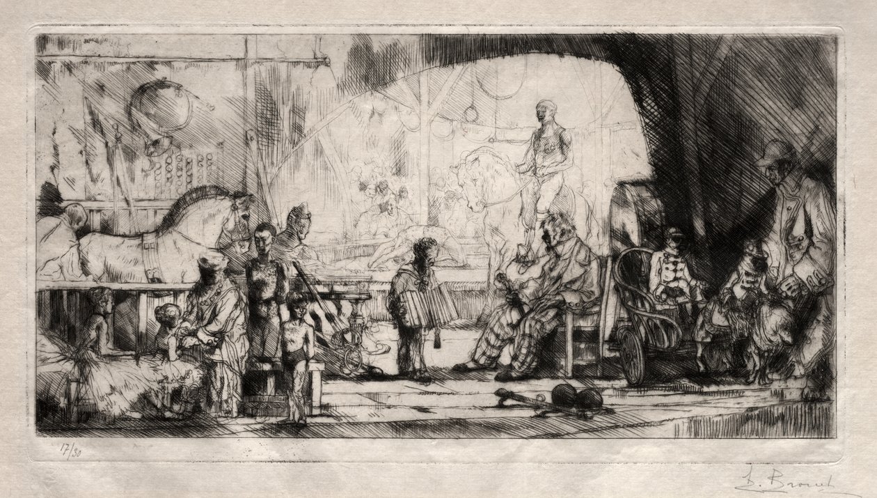 Le cirque Pinder - Auguste Brouet