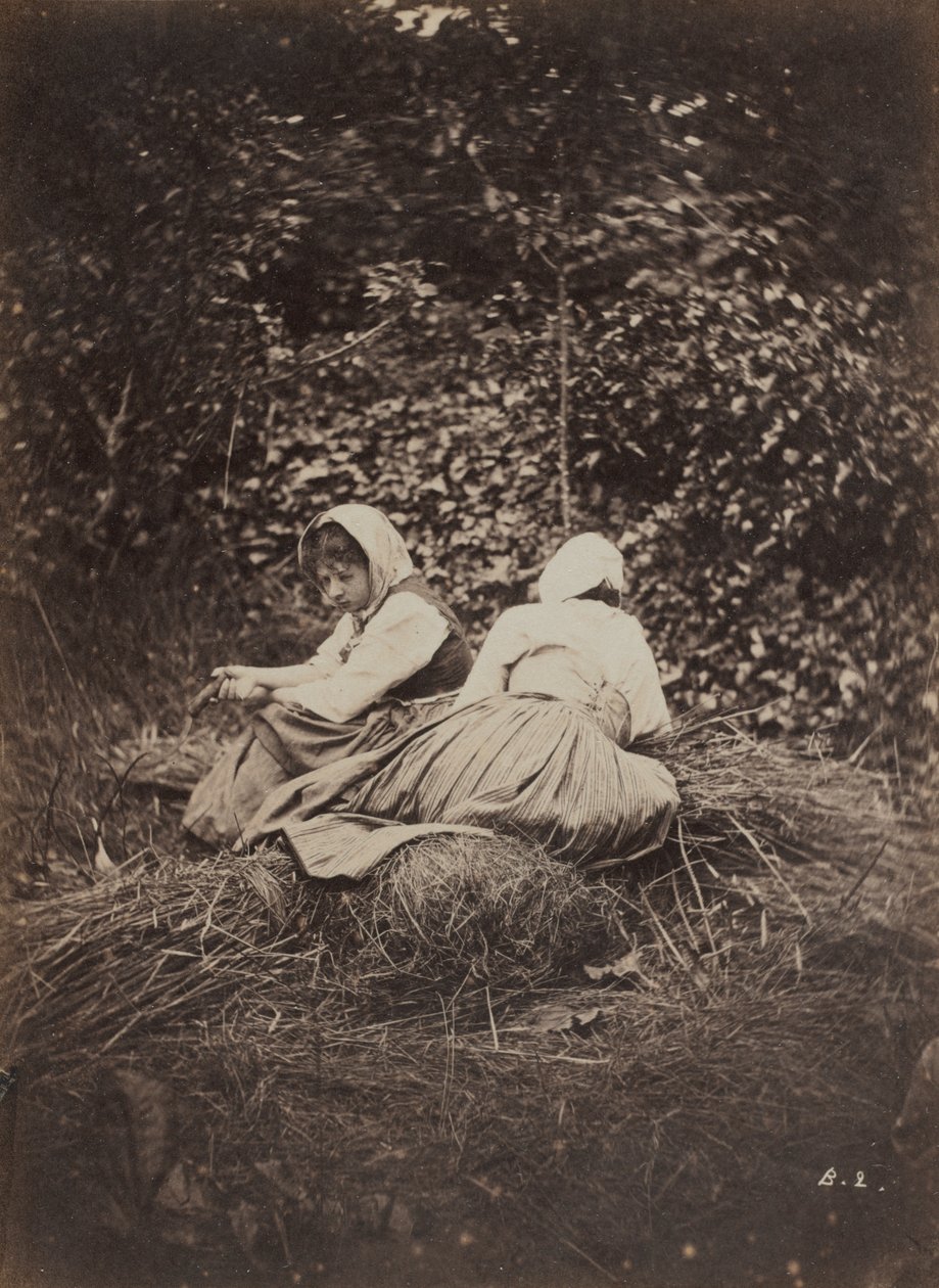Deux paysannes assises - Auguste Giraudon
