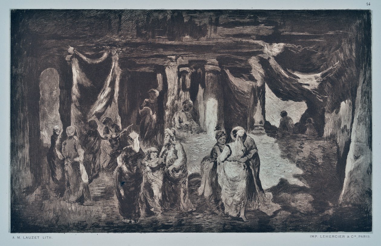 Bazar en Orient - Auguste Lauzet
