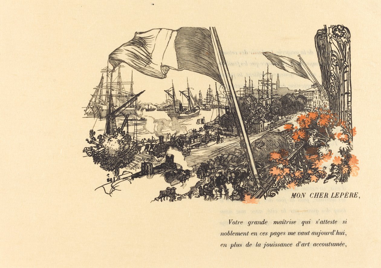 Page de dédicace - Auguste Lepere