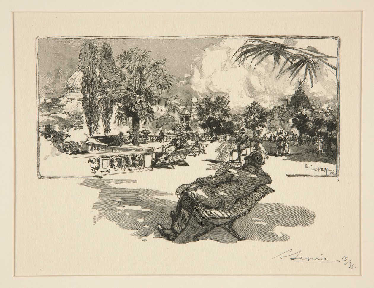 La terrasse des Arts Libéraux - Auguste Lepere