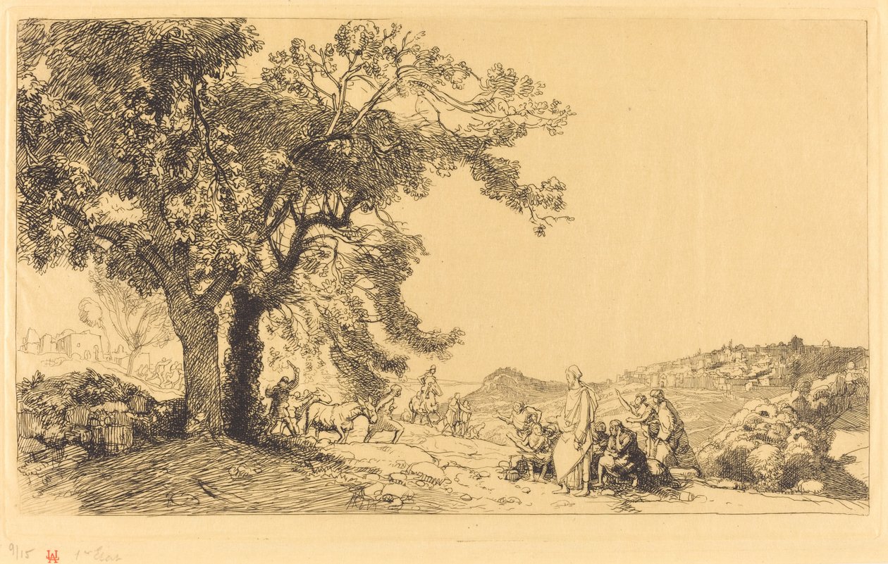 Le Christ au matin des rameaux - Auguste Lepere