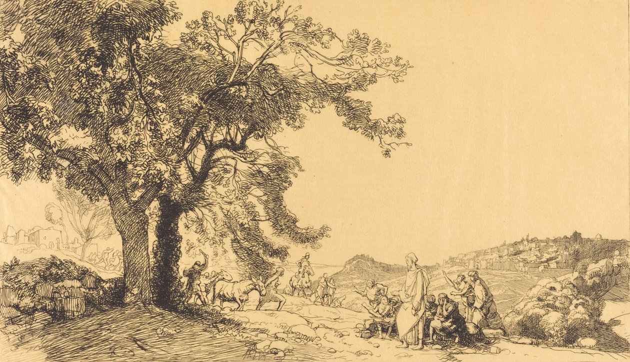 Le Christ au matin des rameaux - Auguste Lepere