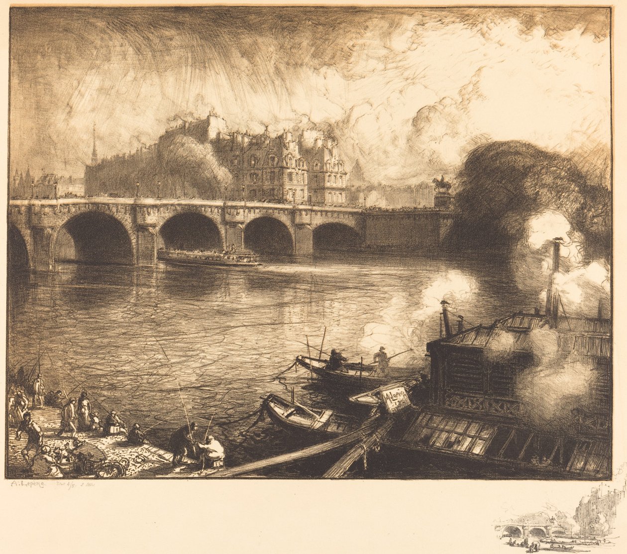 Le Pont Neuf - Auguste Lepere