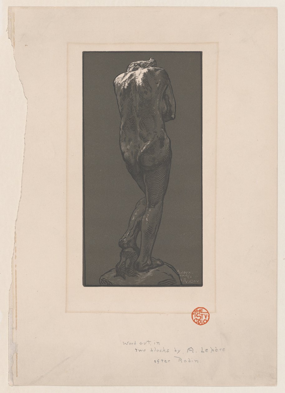 Statue nue, vue de dos, ca. 1902 - Auguste Lepere