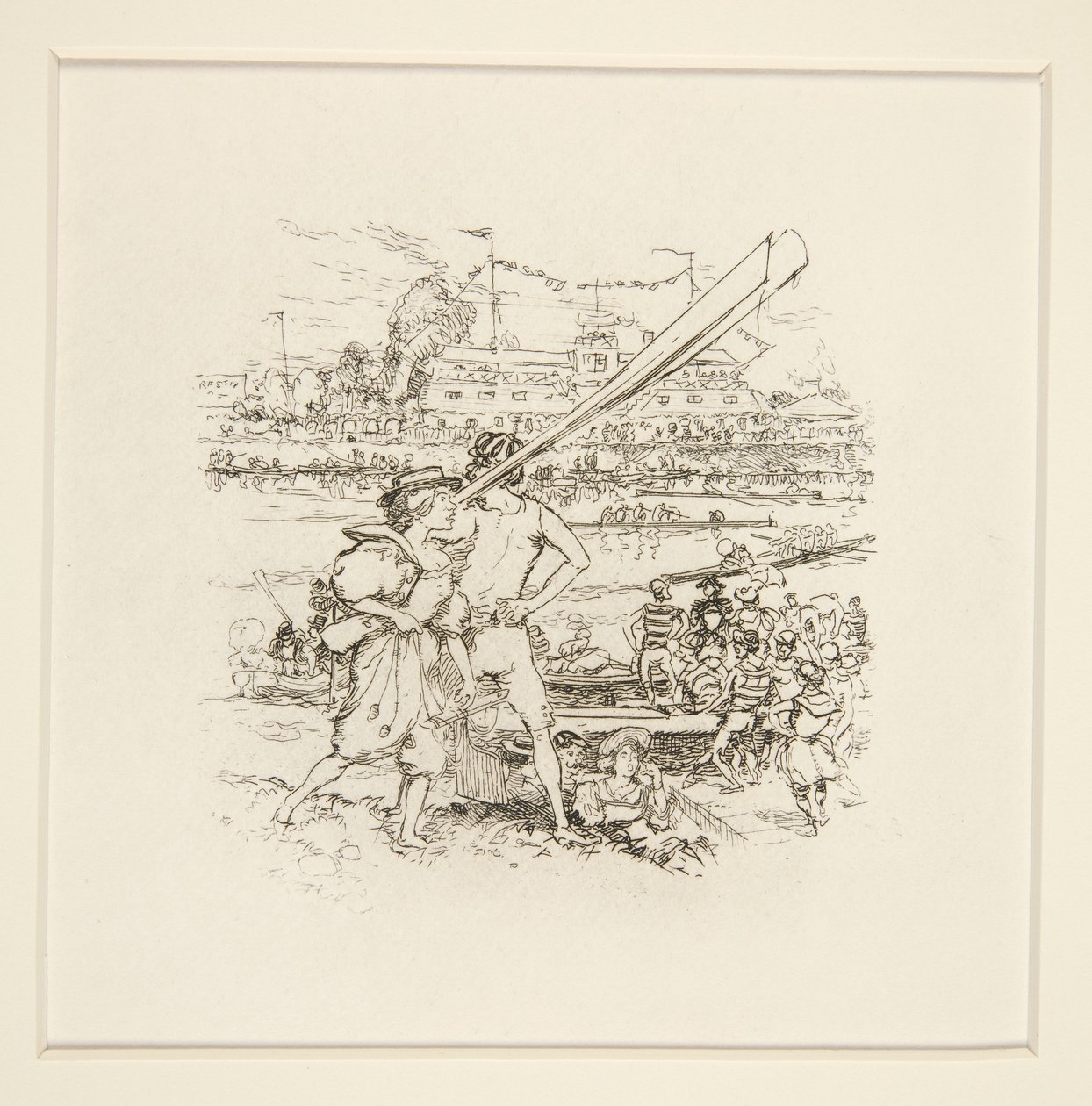 Fête au Bord de la Rivière - Auguste Lepere