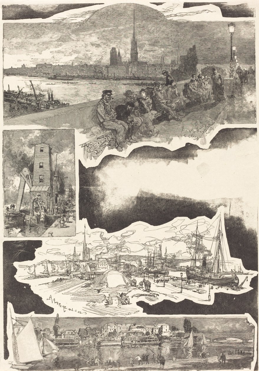 Rouen, 1888 - Auguste Lepere