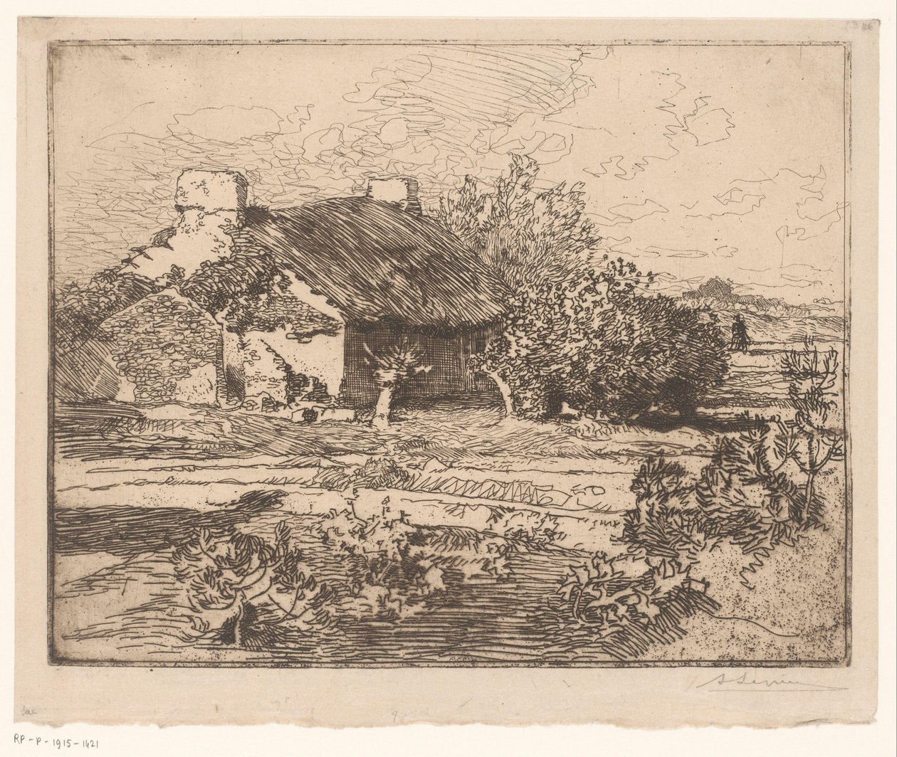 Ferme - Auguste Lepère (signed by artist)