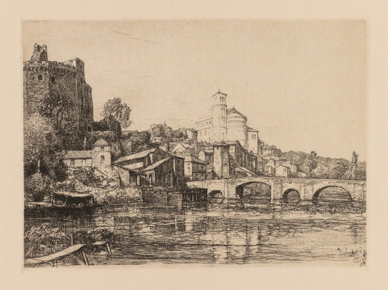 Auguste Lepère : Clisson Loire-Maritime, 1909 - Auguste Louis Lepère