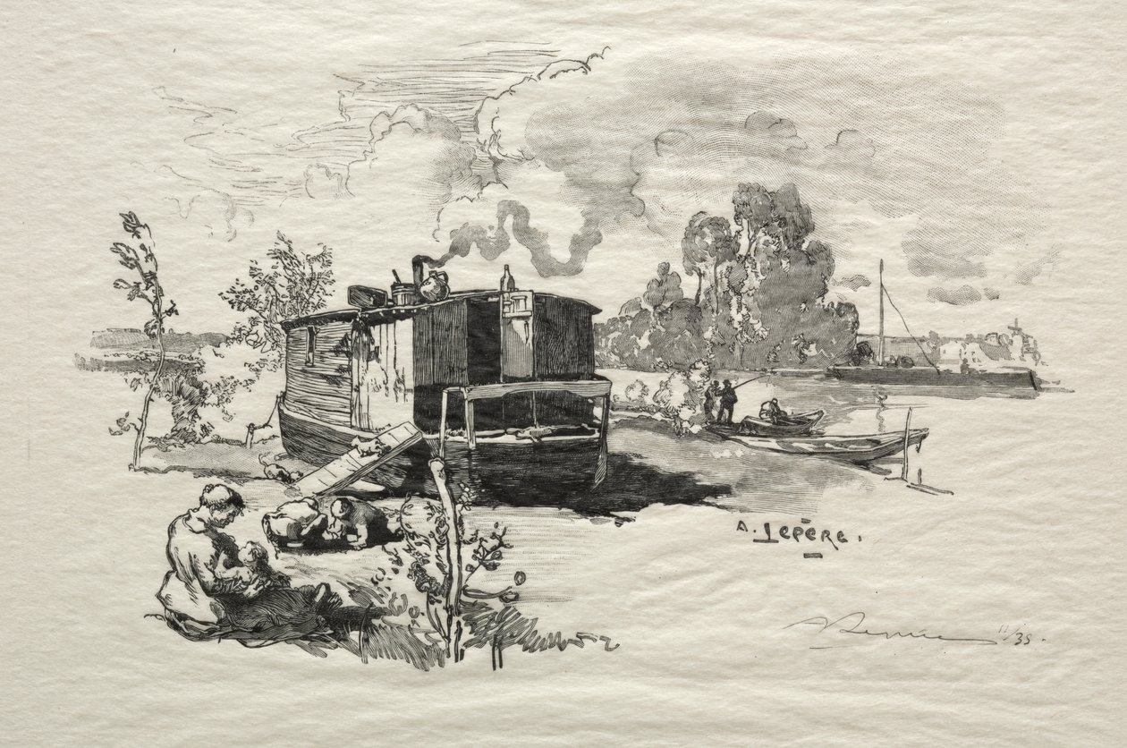 Bateau logement - Auguste Louis Lepère
