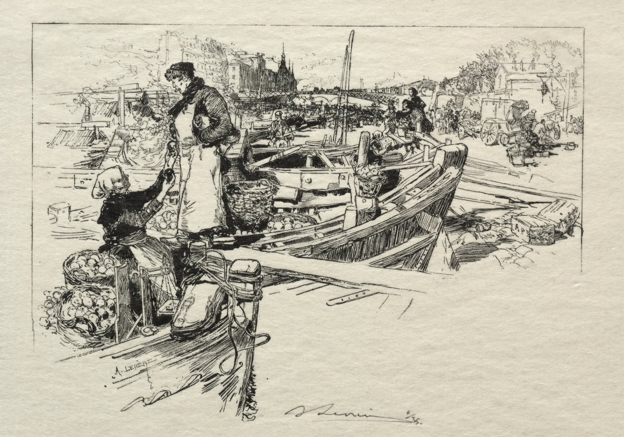 Le Marché aux Pommes, n°1 - Auguste Louis Lepère