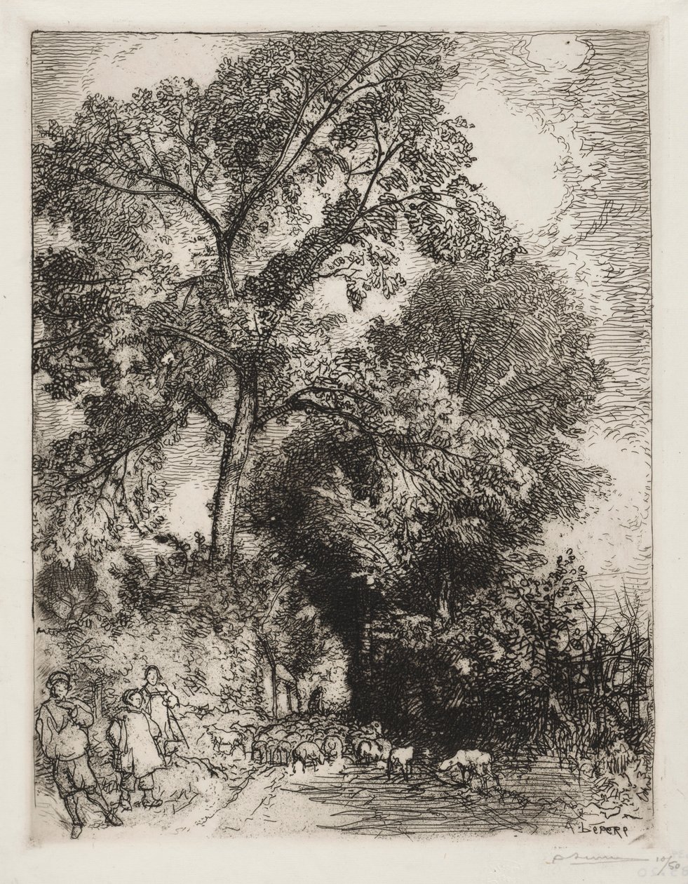 Le Retour du Troupeau, Crèvecœur, 1913 - Auguste Louis Lepère