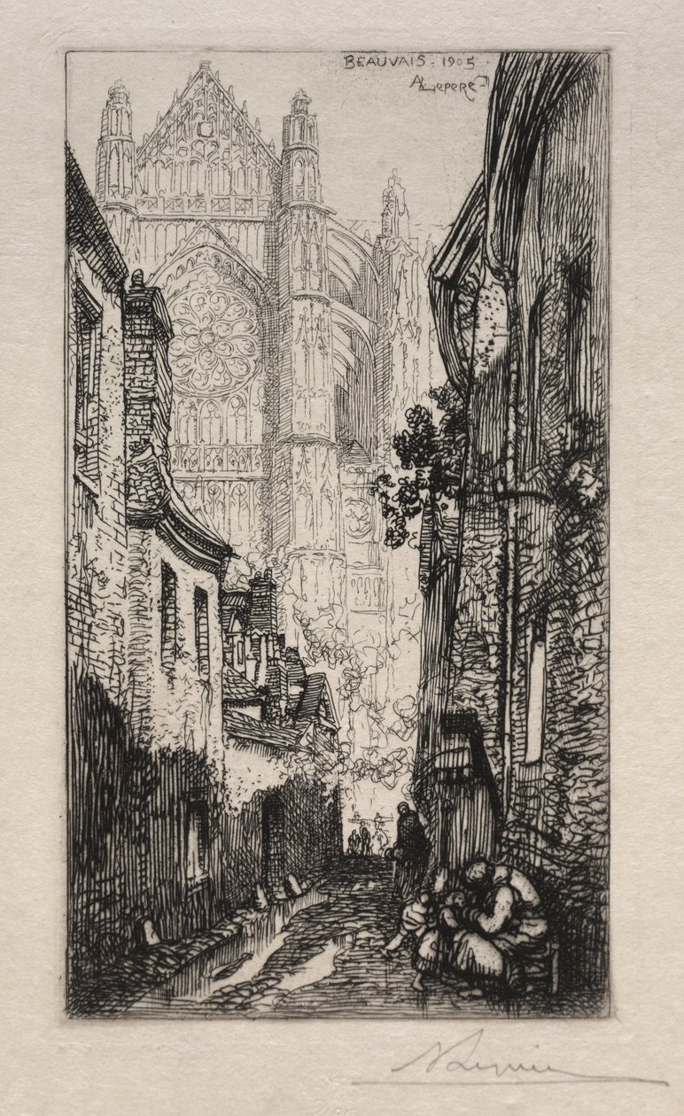 Une Ruelle, Beauvais - Auguste Louis Lepère