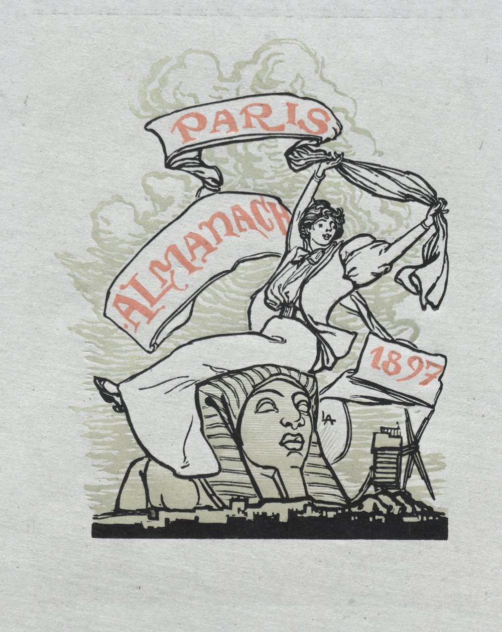 Almanach de Paris, 1897: Quatrième de couverture - Auguste Louis Lepère