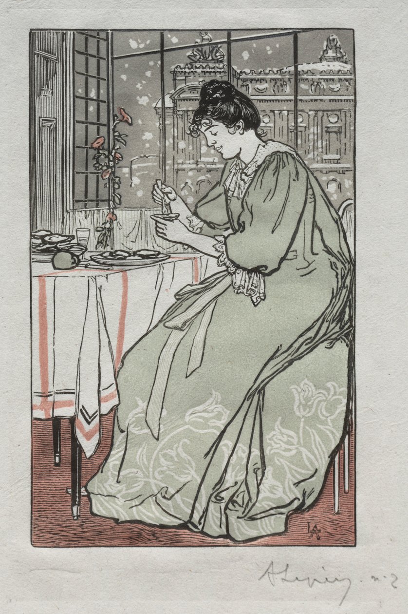 Almanach de Paris, 1897: Hiver - Auguste Louis Lepère