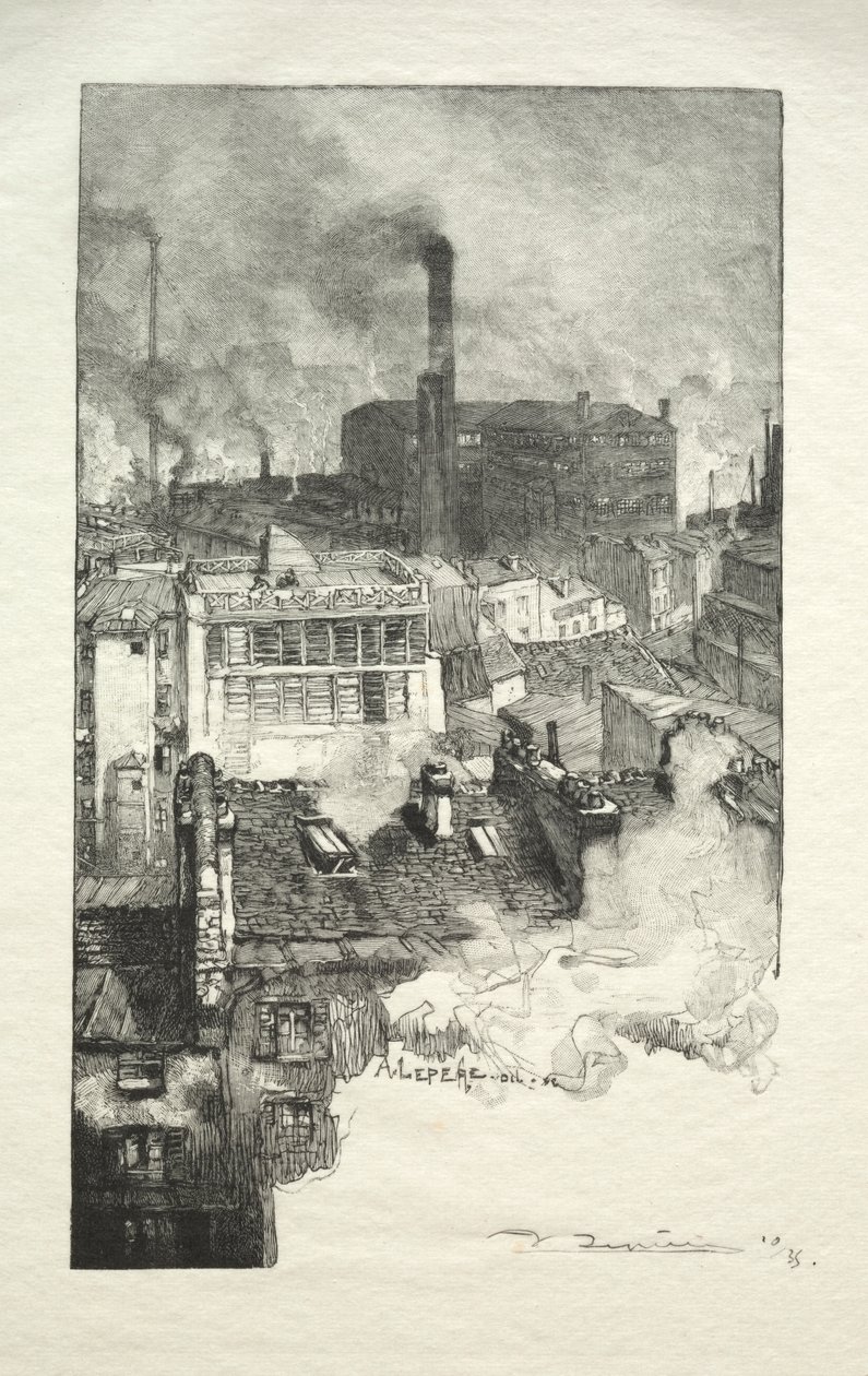 Quartier des Gobelins - Auguste Louis Lepère