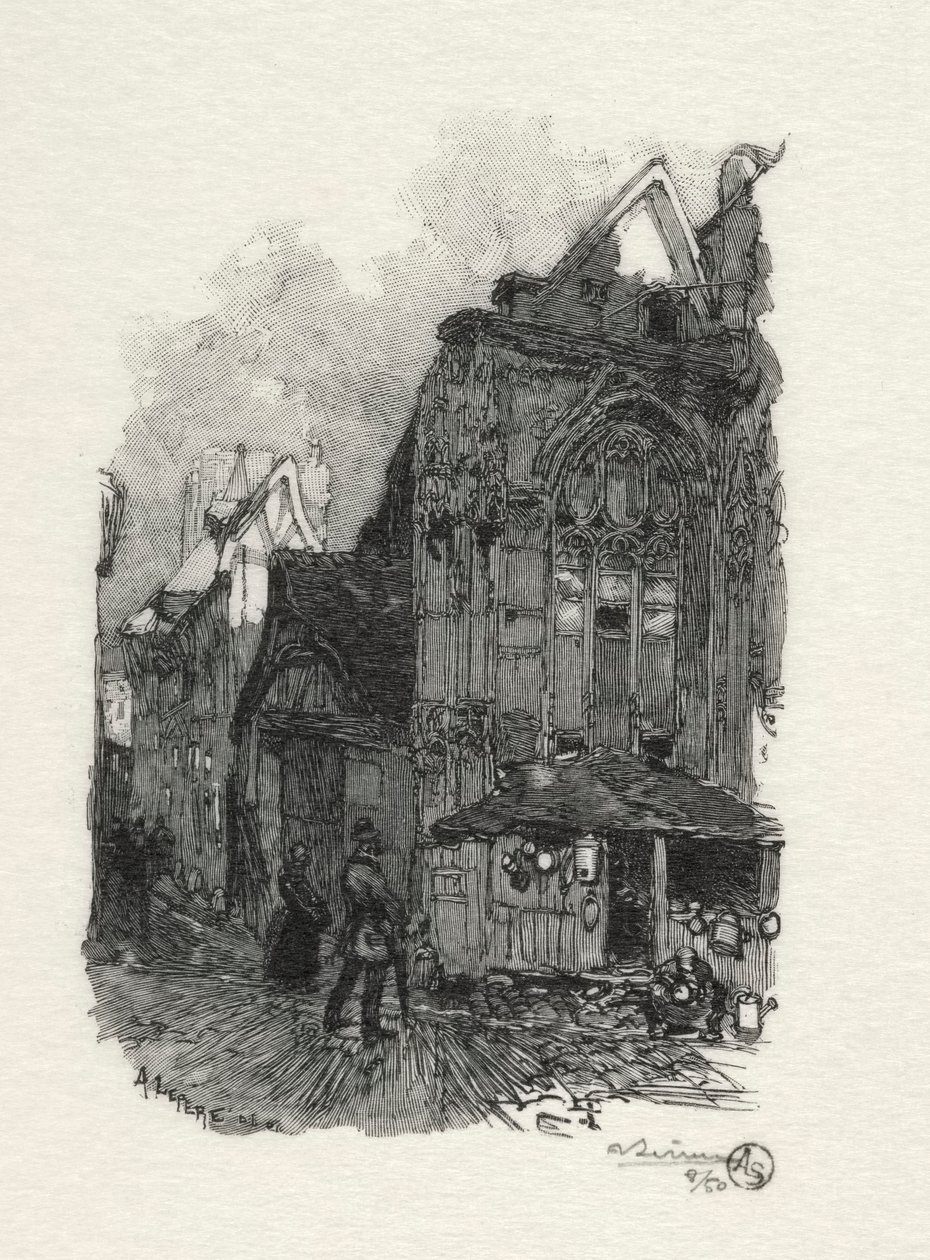 Rouen Illustré: Saint Étienne des Tonneliers - Auguste Louis Lepère