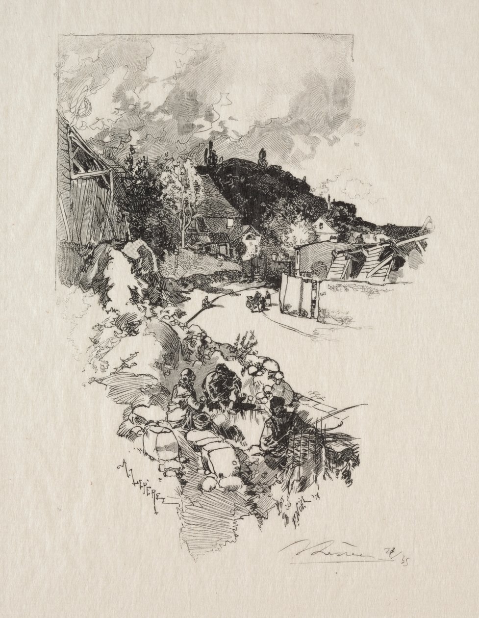 Route de Versailles - Auguste Louis Lepère