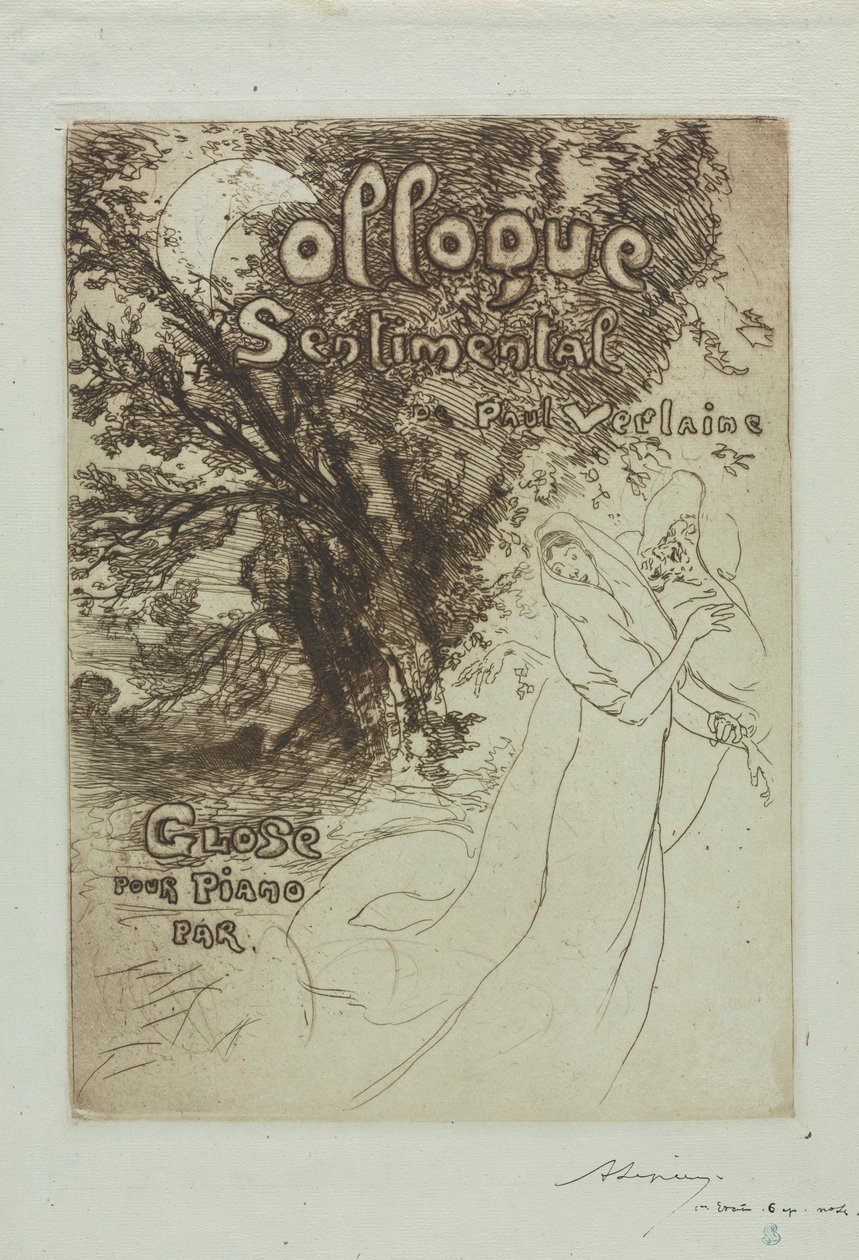 Colloque sentimental de Paul Verlaine - Auguste Louis Lepère