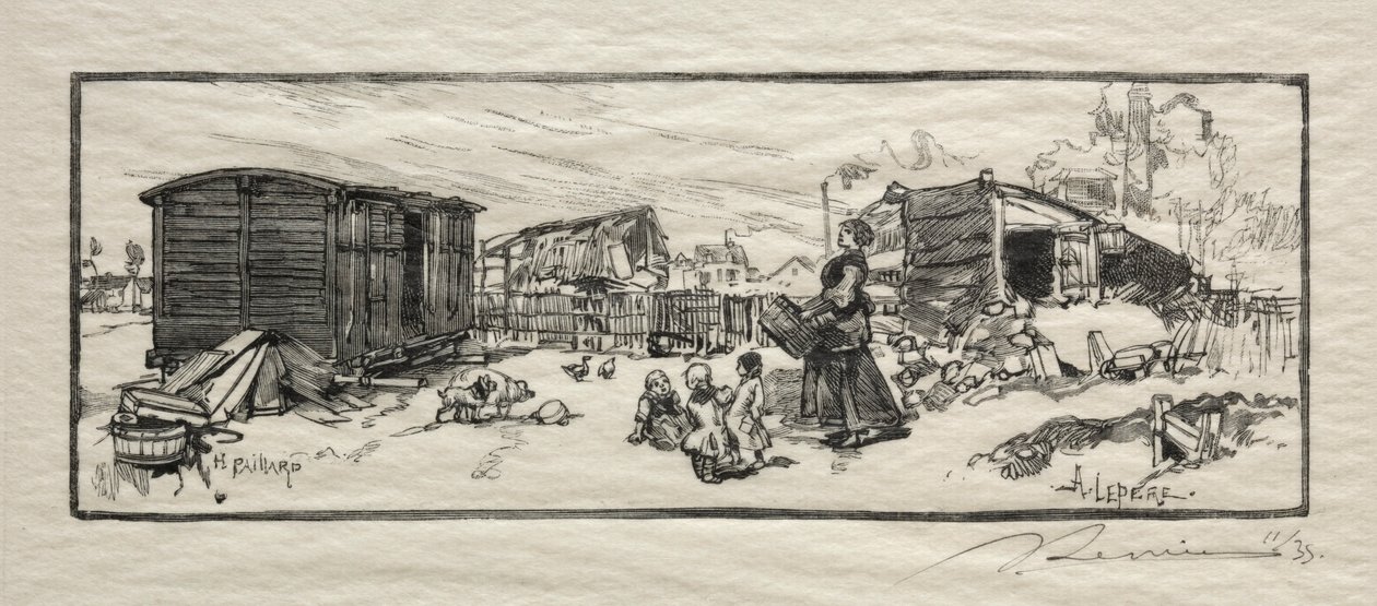 Le wagon-logement - Auguste Louis Lepère