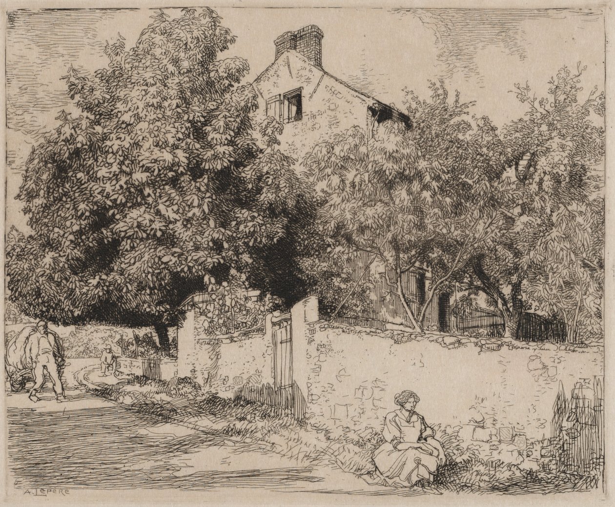 La maison de Madame B., 1915 - Auguste Louis Lepère