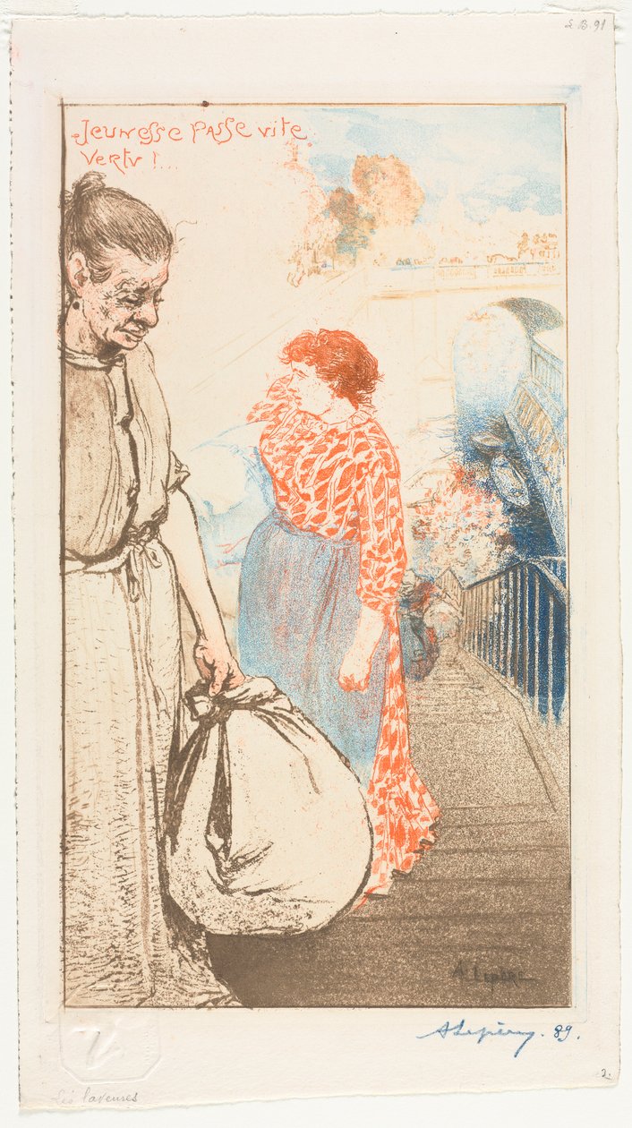 Blanchisseuses, 1894 - Auguste Louis Lepère