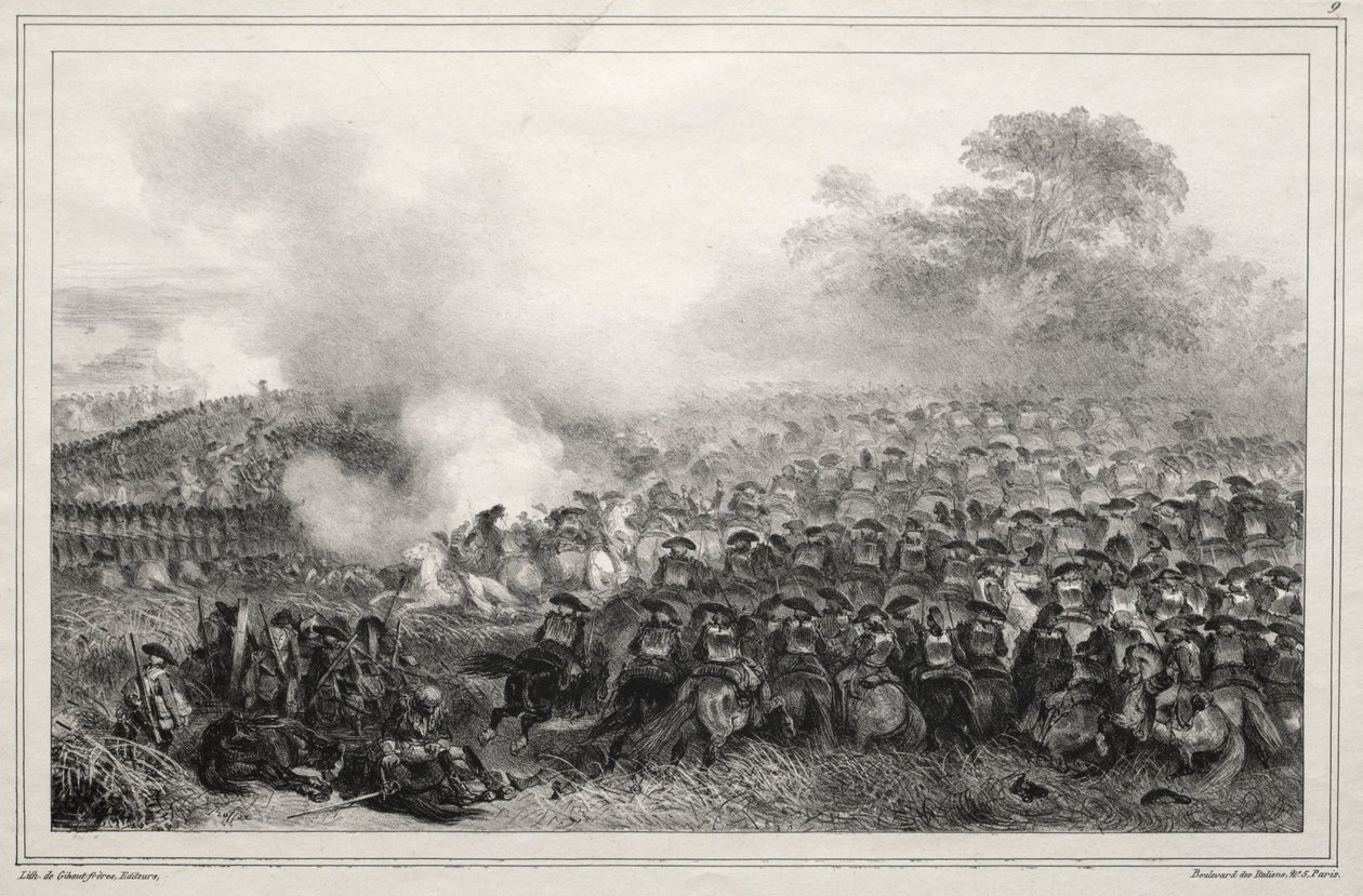 Album pour 1835 : Carré enfoncé..., 1835 - Auguste Raffet