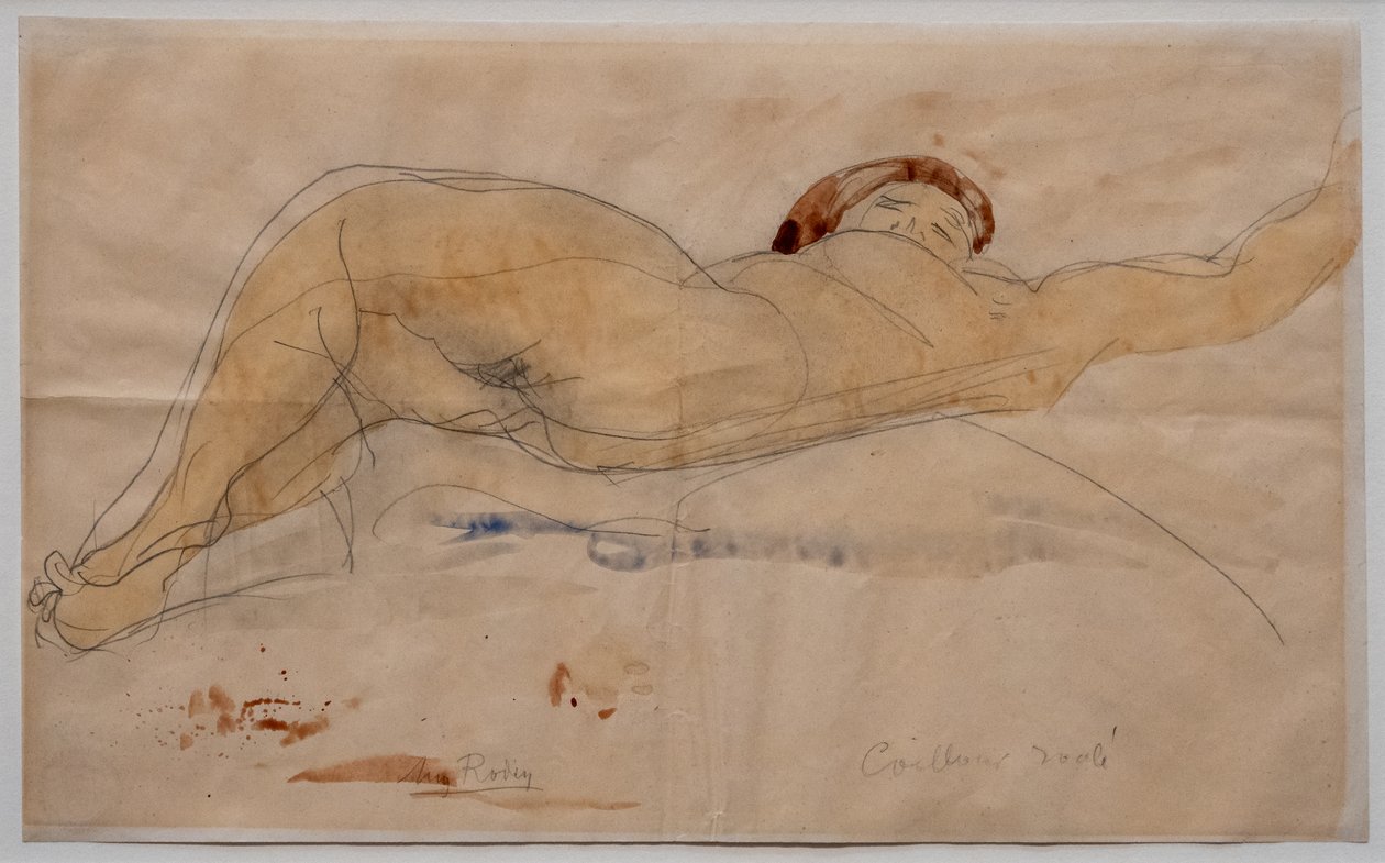 Nu féminin couché - Auguste Rodin
