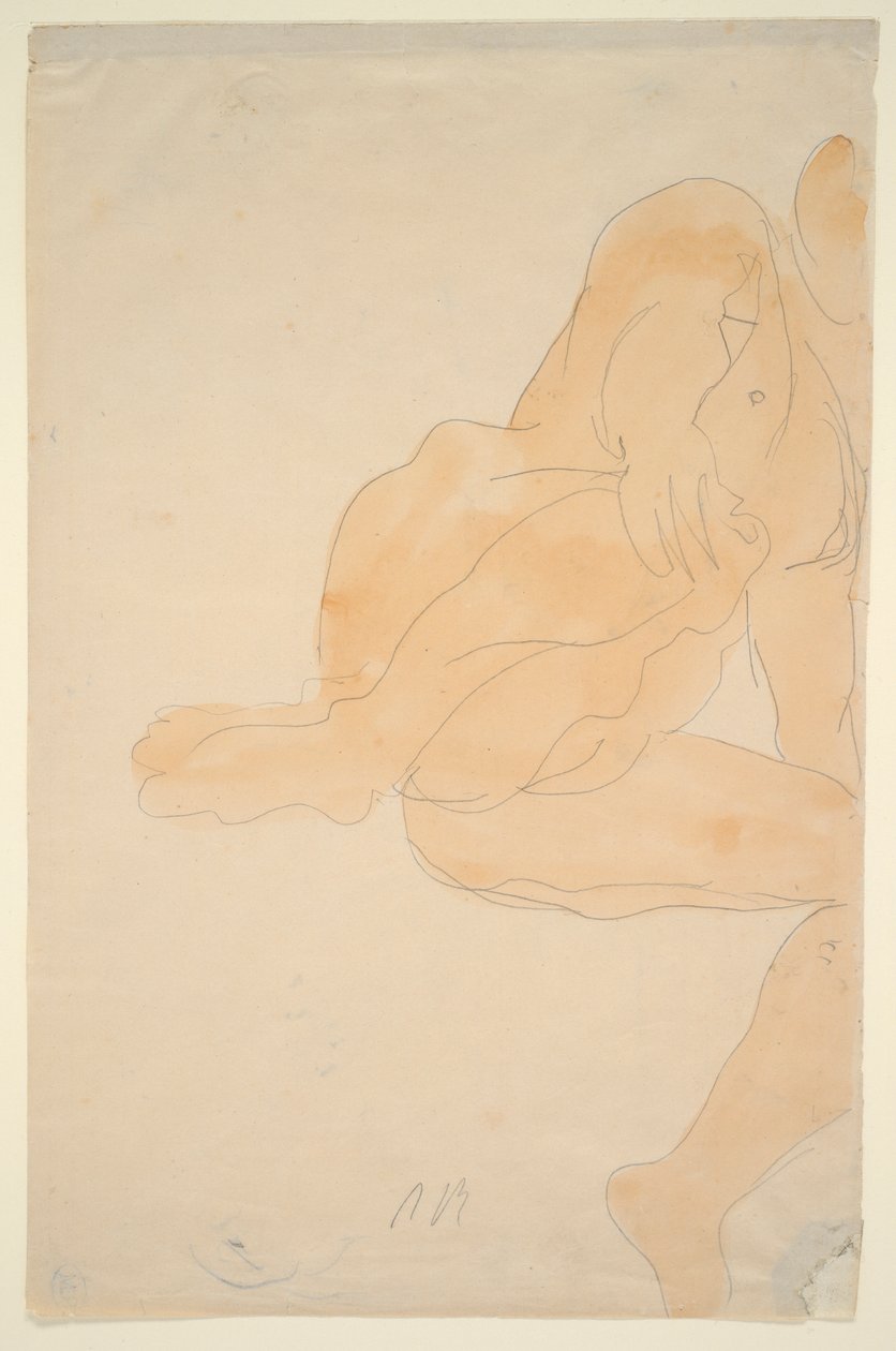 Nu assis, genou levé - Auguste Rodin