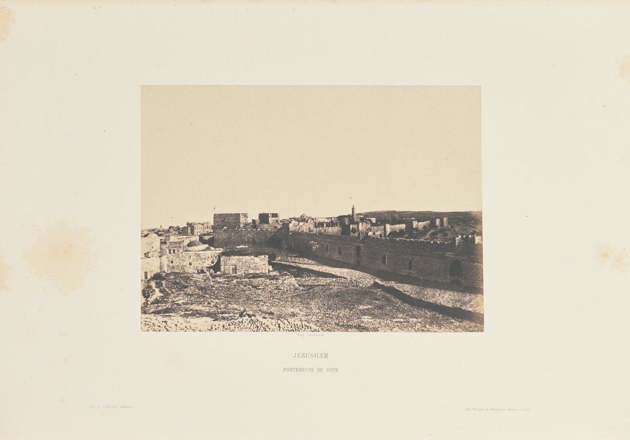 Jérusalem. Forteresse de Sion - Auguste Salzmann