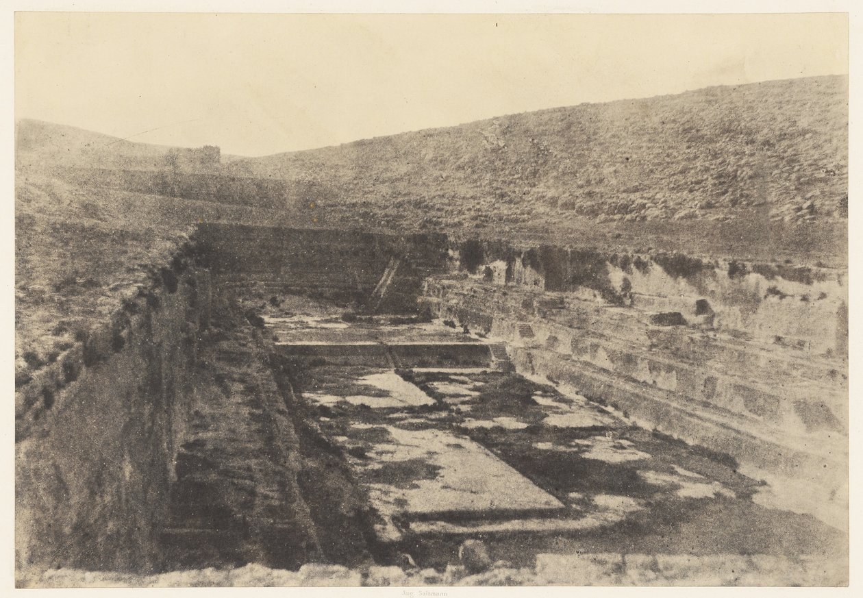 Jérusalem. Vasques de Salomon. Détails - Auguste Salzmann