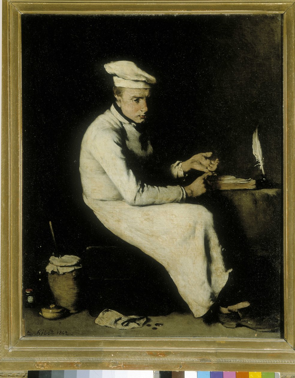 Le cuisinier comptable - Auguste Theodule Ribot