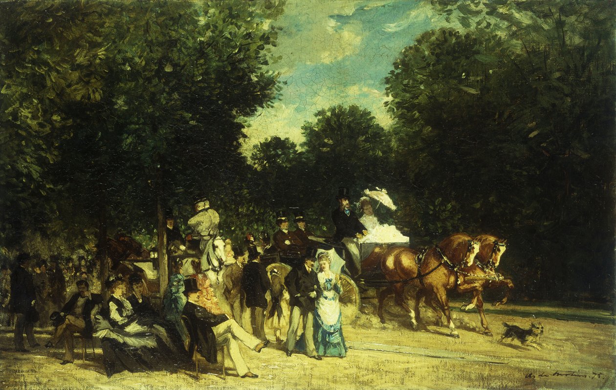 Une Journée au Parc, 1875 - Auguste de Molins